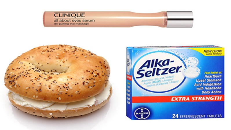 El Alka-Seltzer es indispensable, pero no trabaja solo; aliméntate y si es el caso, hazte un buen masaje en la cara con un gel frio como este de Clinique.<br />Getty Images. Cortesía de Nordstrom y Drugstore.com vía Daily Candy.