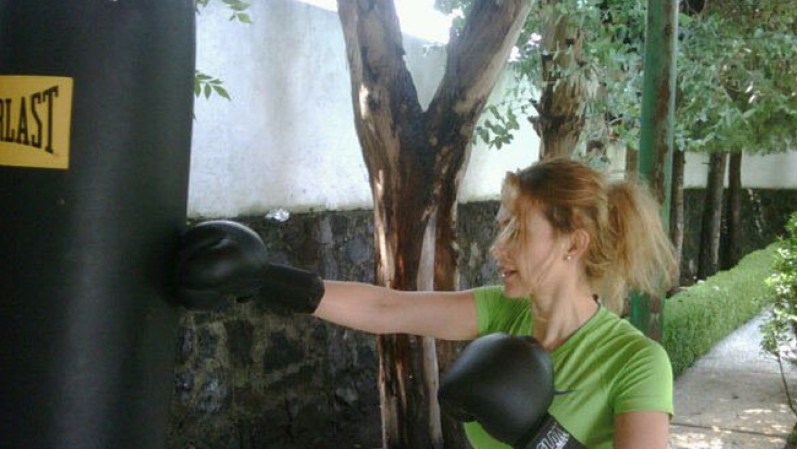 ¿Su secreto para lucir una silueta privilegiada? ¡Hacer ejercicio! En este caso, optó por practicar boxeo.