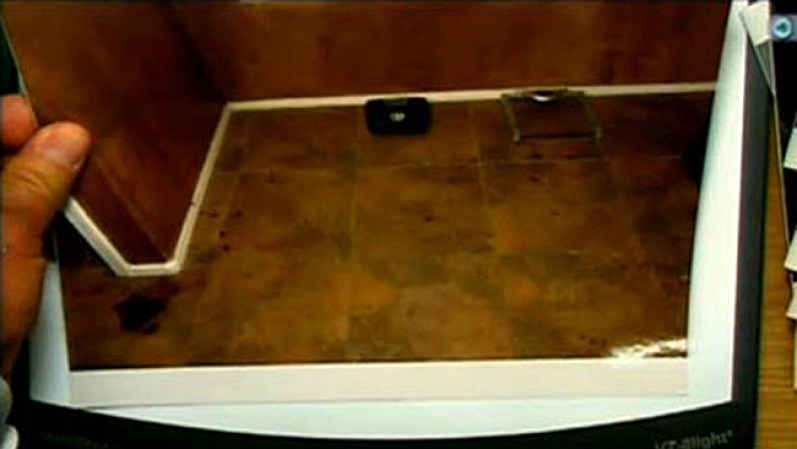 Imagen de la bañera donde se produjo el crimen.