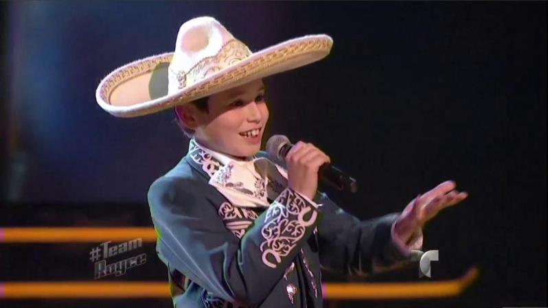 El pequeño Sean, en esta ocasión a ritmo mariachi, interpretó la popular " Adelita".