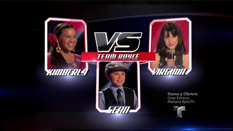 El Team Royce reúnió a tres grandes voces con el gran sueño de ser famosos cantantes. Sean, Kimberly y Virginia deleitaron al público con el tema "Si nos dejan".