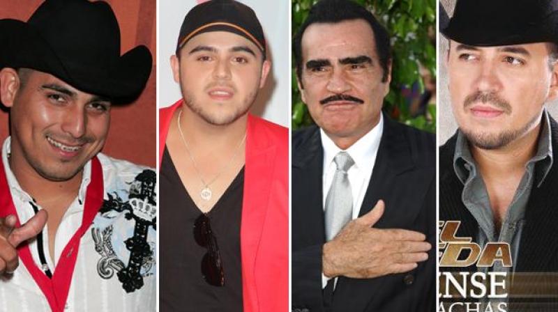Espinoza Paz, Gerardo Ortiz, Vicente Fernández y Fidel Rueda.