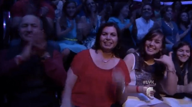 Su familia la apoyó en todo momento.