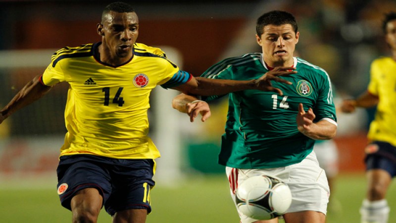 "Chicharito" (derecha) estará en el amistoso ante EEUU el 15 de agosto en el Azteca.