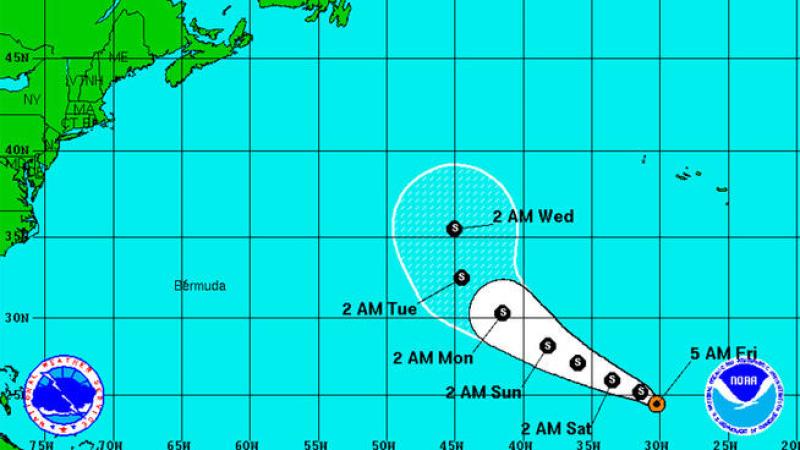 Tormenta Humberto avanza firme