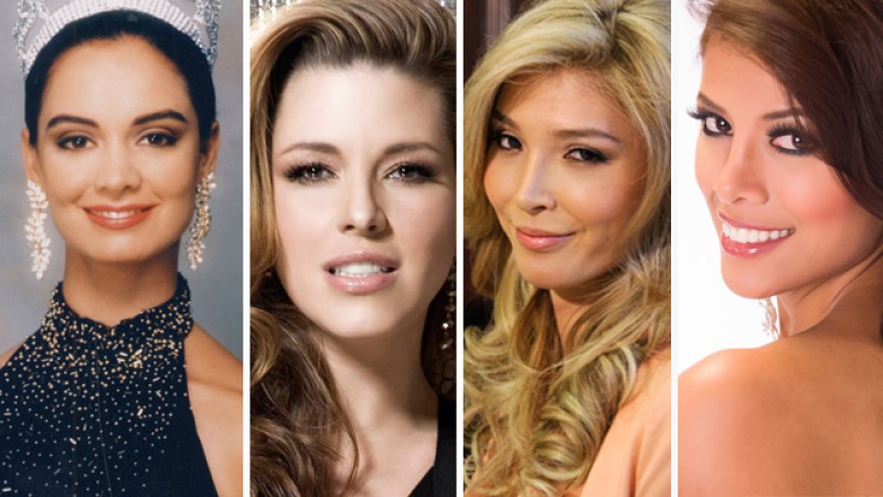 De izquierda a derecha: Lupita Jones, Alicia Machado, Jenna Talackova y Cindy Mejía
