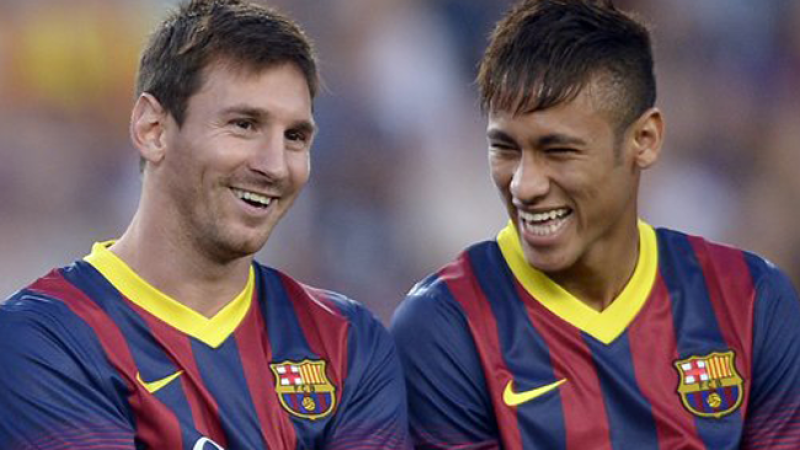 Neymar y Messi.