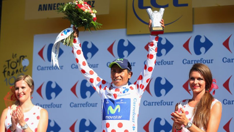 Nairo Quintana se coronó el rey de la montaña en el Tour de Francia.
