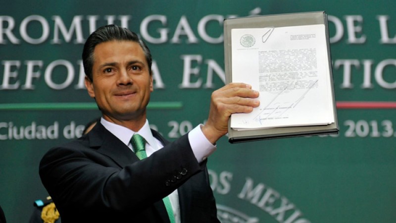 Peña Nieto promulga reforma energética