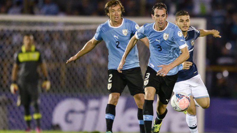 Jugadores de la Selección Uruguaya.