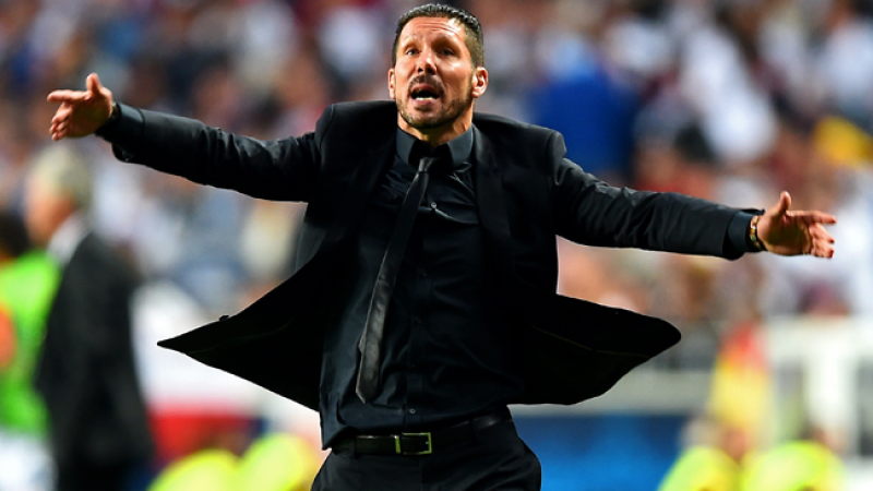 Simeone siempre ha sido considerado como un entrenador muy apasionado.