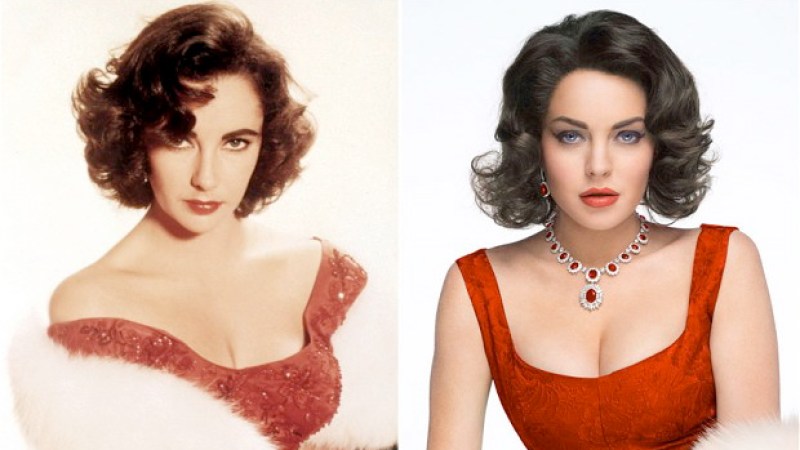 Lindsay Lohan en la piel de Liz Taylor