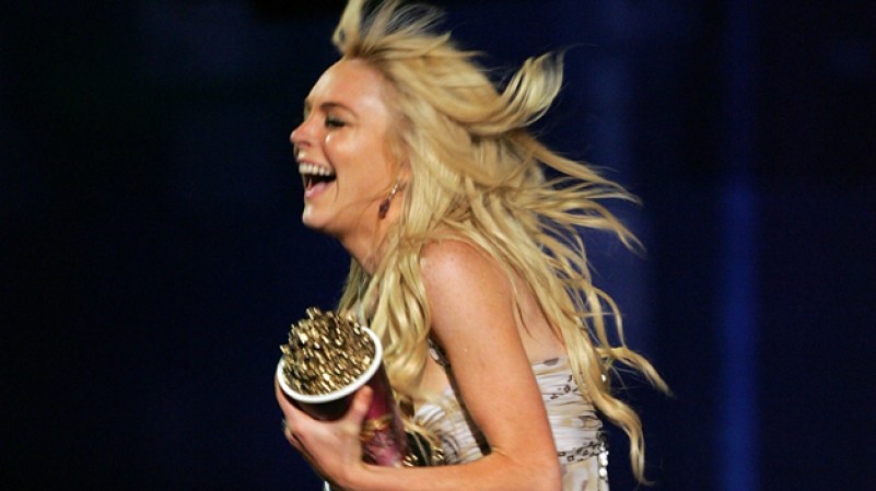 (2005) Durante la entrega de los premios "MTV Video Music"