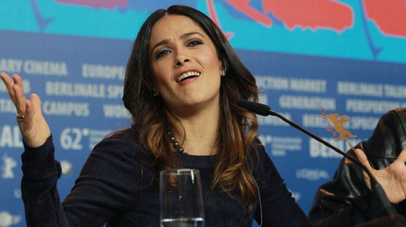 La artista en la conferencia de prensa por el estreno del filme “La chispa de la vida” durante el Festival Internacional de Cine de Berlín en febrero de 2012.