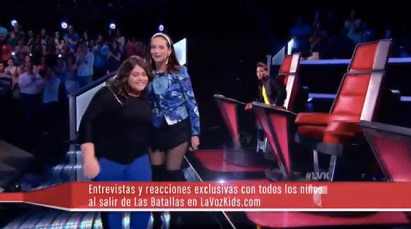 Natalia felicitó a Patricia con lagrimas en los ojos.