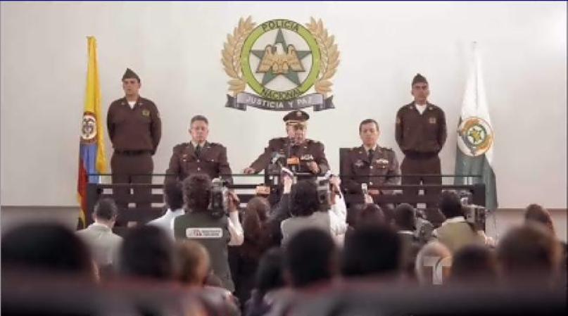 En rueda de prensa anuncia la captura y la muerte de Correa.