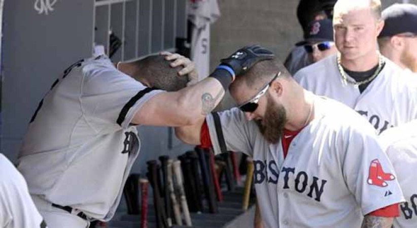 Mike Napoli, el pelotero que cayó en las redes de una actriz porno.