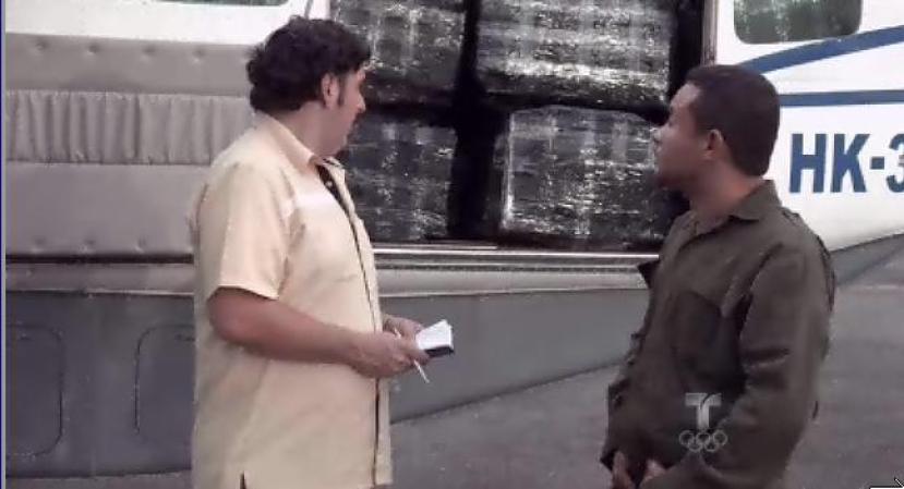 Pablo Escobar llega con la avioneta cargada de cocaína a Nicaragua.