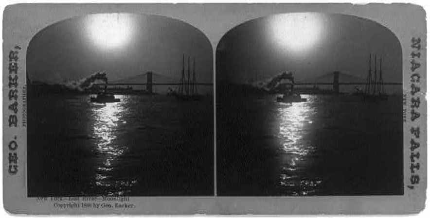 Imágenes históricas del Puente de Brooklyn.
