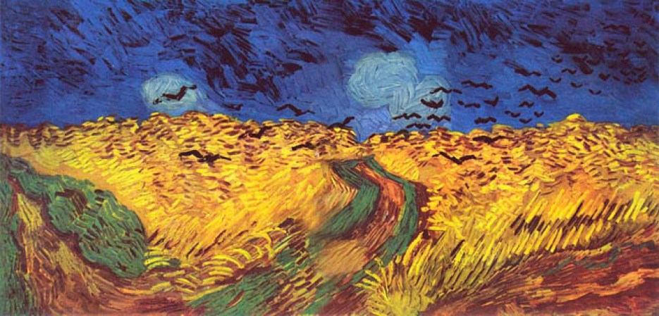 "Campo de trigo con cuervos" 1890