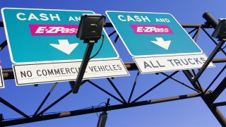 New Jersey Turnpike toll booth signs