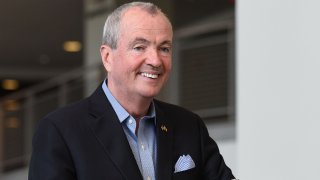 Gov. Phil Murphy speaks during a news conference.