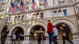 A view of the Trump hotel on Nov. 18, 2016, in Washington, D.C.