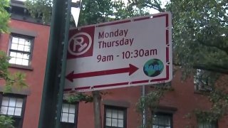 Alternate Side Parking street sign