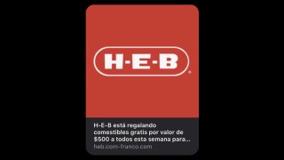 Cupón fraudulento de H-E-B