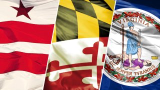 flags of washington d.c. maryland and virginia