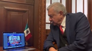 Presidente mexicano sigue transmisión de T-MEC.
