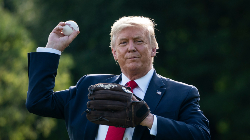 President Trump Marks Major League Baseball's Opening Day