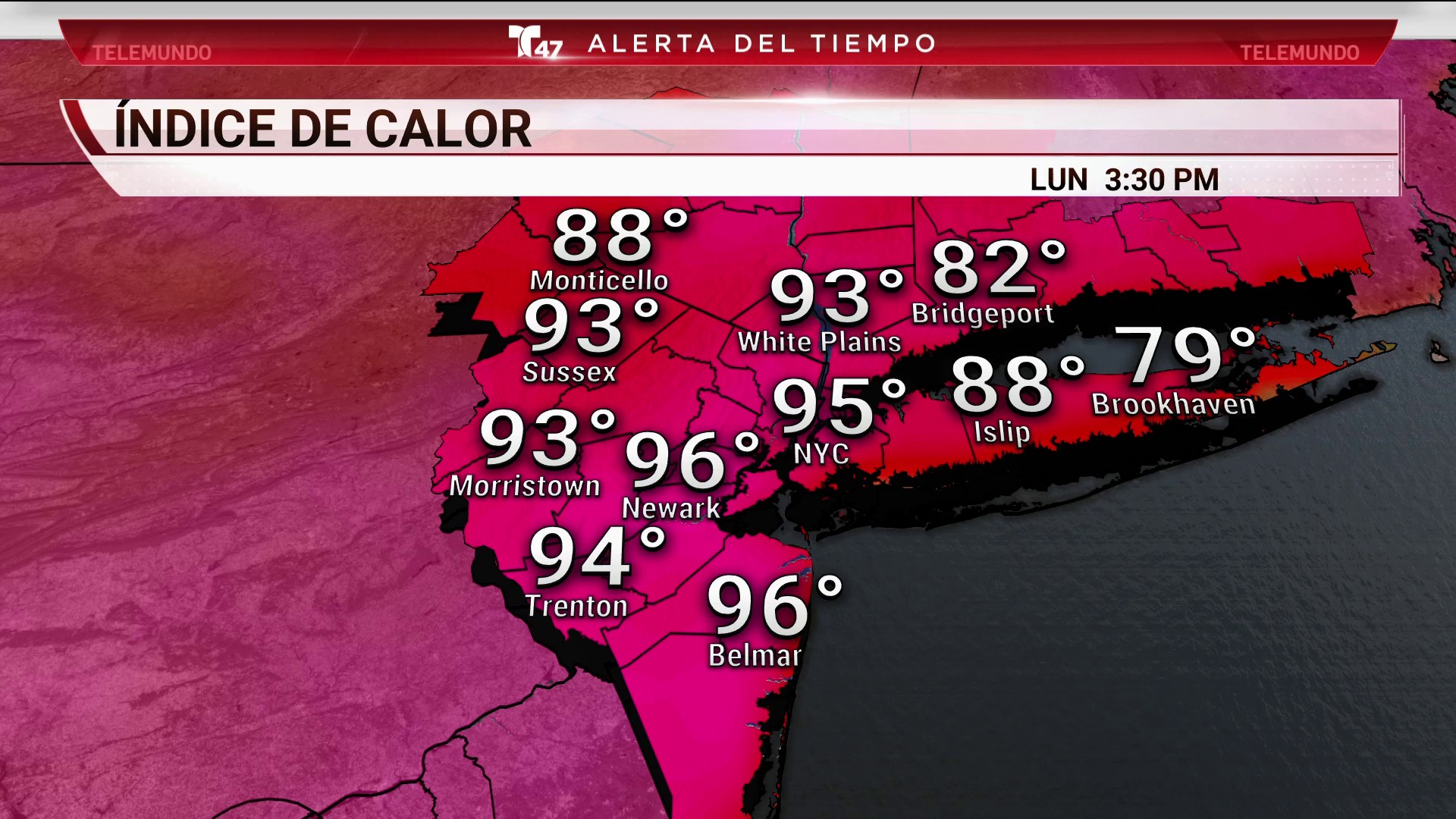 El Pronóstico del Tiempo para el 30 de enero Telemundo New York (47)