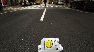 Plastic bag in NYC street