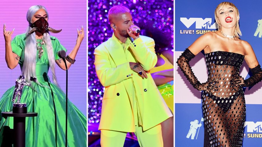 Tapabocas, sangre y sensuales trajes: lo más destacado en los premios MTV