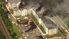 Incendio masivo devora nuevo complejo de lujosos  apartamentos en NJ