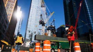 Trabajadores de construccióne en Nueva York