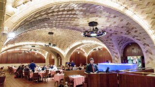The interior of the Oyster Bar at Grand Central Terminal in Manhattan.
