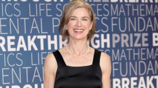 In this Nov. 4, 2018, file photo, Jennifer Doudna attends the 2019 Breakthrough Prize at NASA Ames Research Center in Mountain View, California.