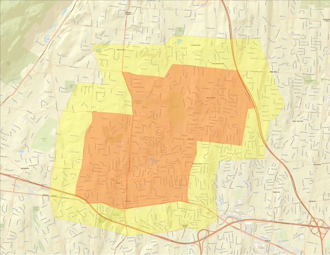 Rockland County cluster map
