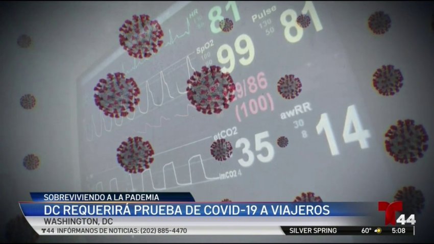 DC requerirá prueba de COVID a viajeros