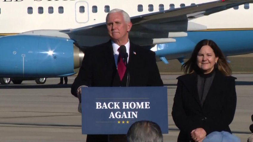 El exvicepresidente Pence regresa a su estado natal