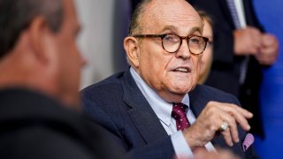 Former New York Mayor Rudy Giuliani speaks during a news conference held by U.S. President Donald Trump in the Briefing Room of the White House on September 27, 2020.