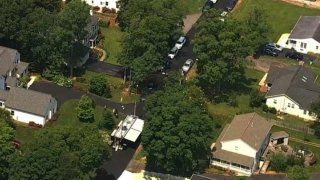 springfield shooting scene aerial