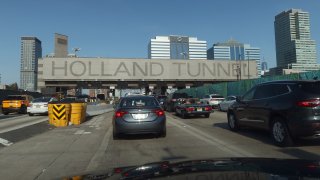 Traffic at Holland Tunnel