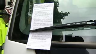 DC parking ticket on a windshield