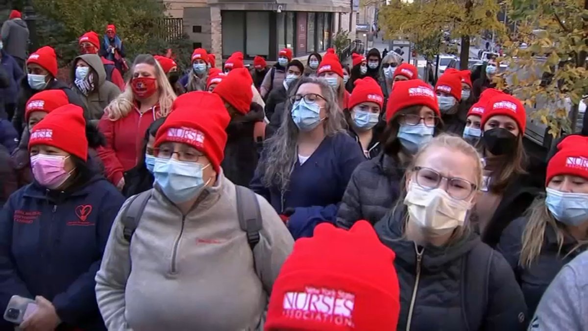 Nurses protest alleged staff shortage at New York-Presbyterian hospital – Telemundo New York (47)