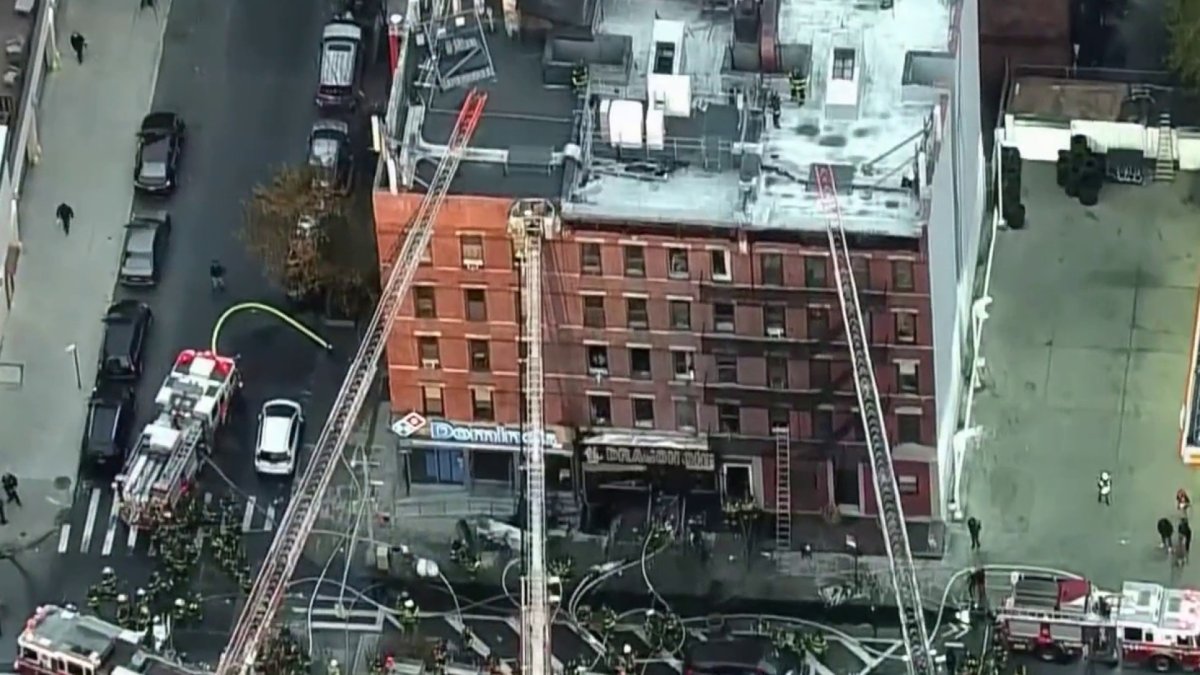 Raging fire in Manhattan causes roof collapse, leaves several firefighters injured – NBC New York (47)