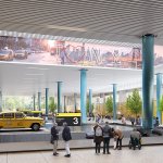 Rendering of proposed new international terminal at JFK Airport