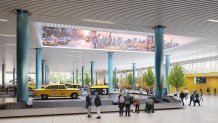 Rendering of proposed new international terminal at JFK Airport